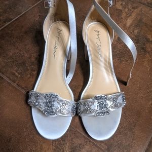 Ivory Satin Wedding Heels